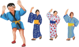 盆踊りイラスト